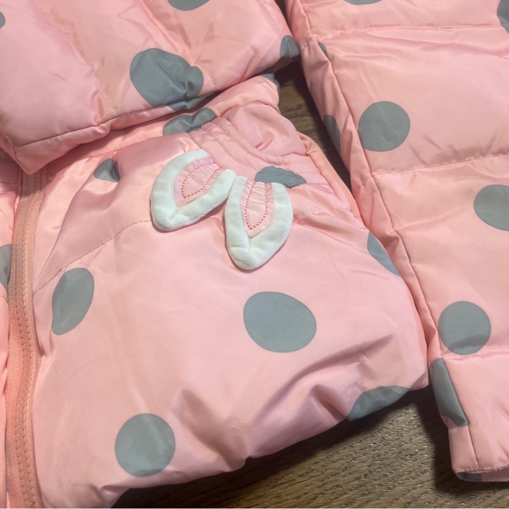 Down Coat Kids Toddler Girl Clothes 2pcs Winter Suit Warm Baby Overalls Sets 100 - Picture 4 of 16